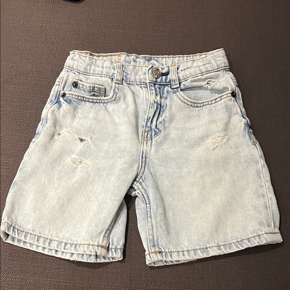 Zara Light Blue Kids Denim Shorts